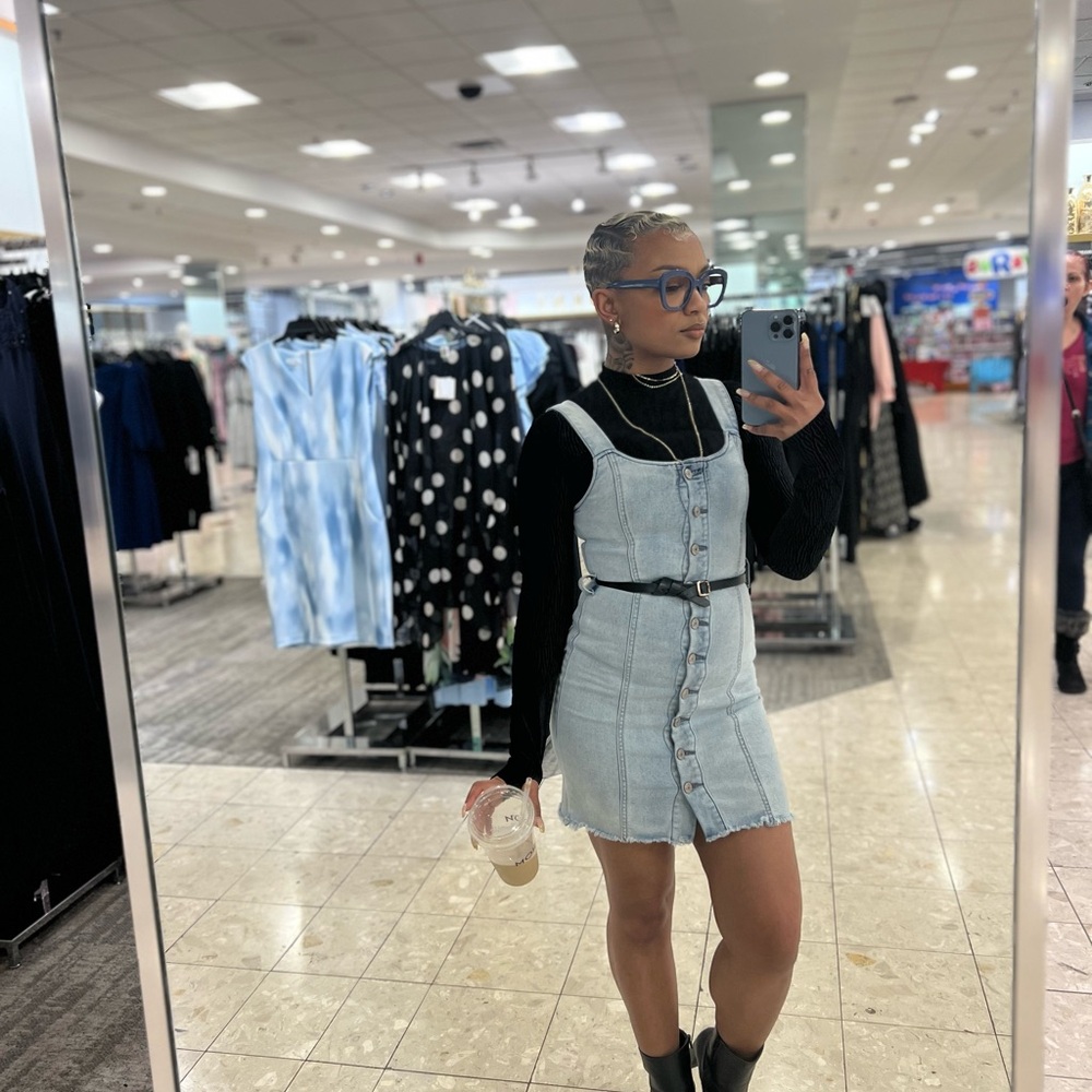 Women's Light Blue Denim Dress